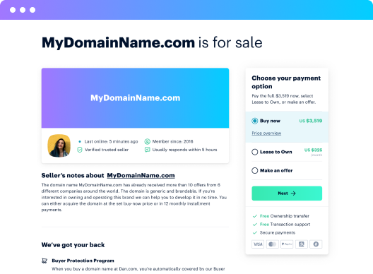  Park your domain